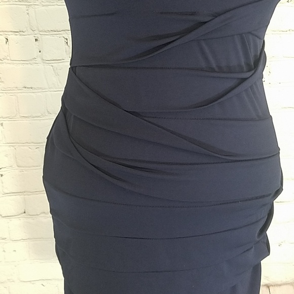 En Focus navy blue stretchy dress - Picture 3 of 7